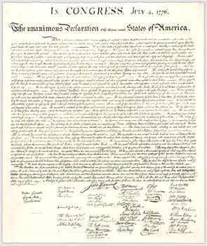 US Declaration of Independence